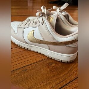 Nike Dunk Low Phantom Metallic Gold (Womens-size 9)